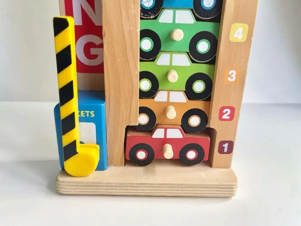 Melissa & Doug Stack & Count Parking Garage